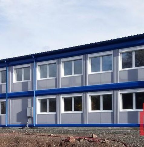 Модульное здание школы в Германии